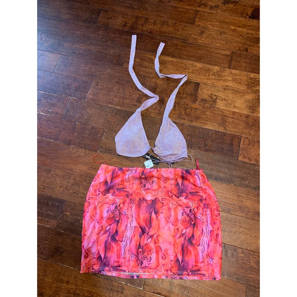 Fashion Nova Plus Size Top/Skirt Set 2X/3X NWT